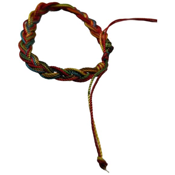 Braided Multicolor Rope Bracelet - Picture 4 of 6